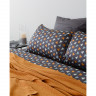 Комплект постельного белья из сатина мятного цвета с принтом triangles из коллекции wild, 200х220 см