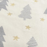 Плед из хлопка с новогодним рисунком magic forest из коллекции new year essential, 130х180 см