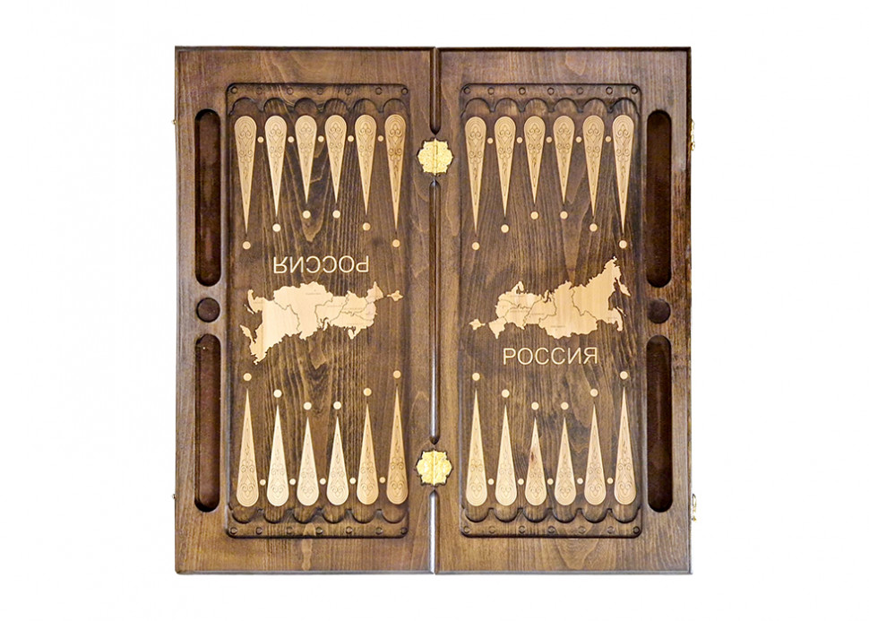 Нарды резные "Герб РФ 4" 60, Mirzoyan