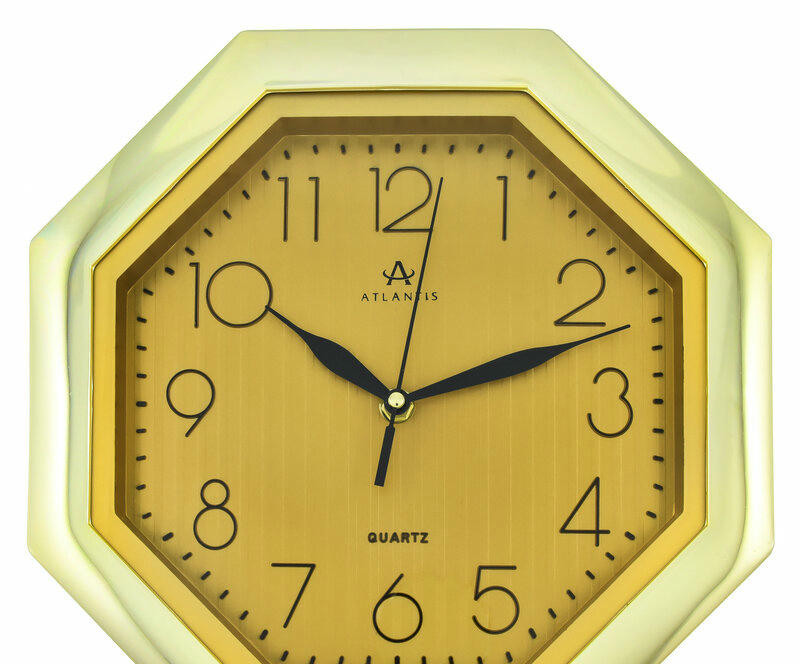 Настенные часы atlantis tld-6019 gold dial