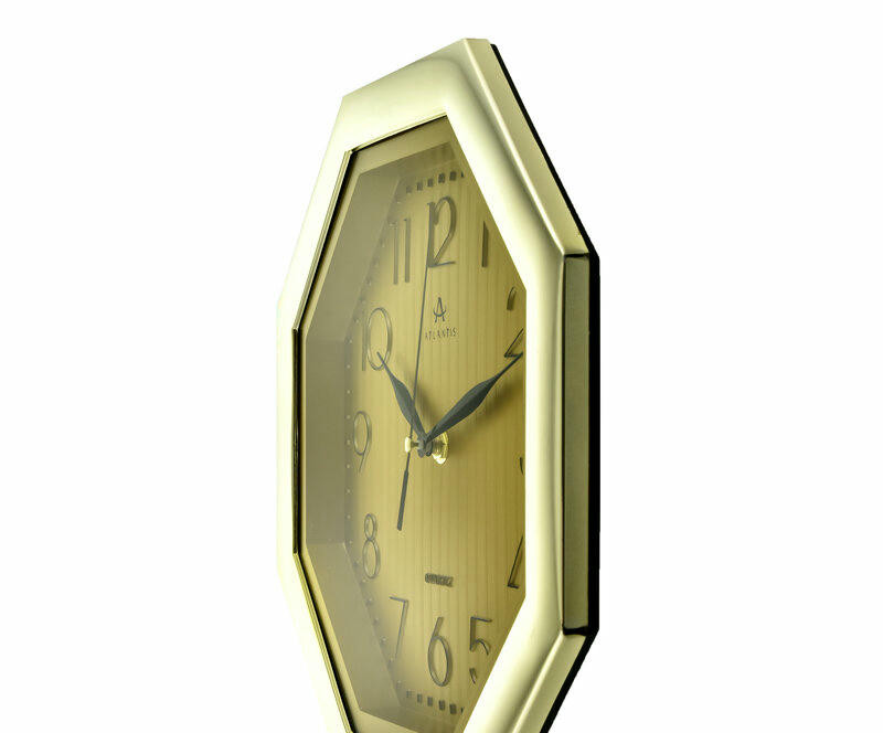 Настенные часы atlantis tld-6019 gold dial