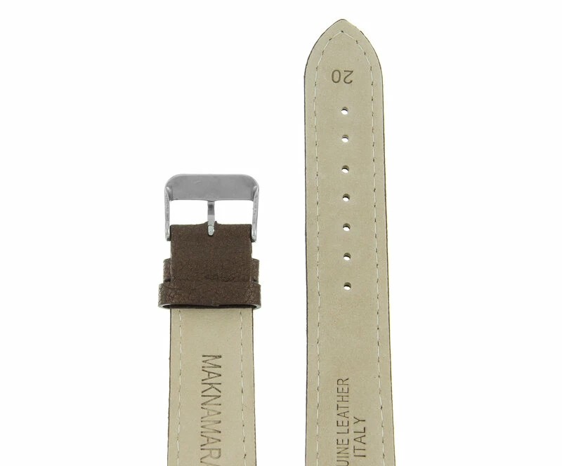 Ремешки maknamara 20 мм корич сер заст mp-20046