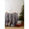 Скатерть из хлопка фиолетово-серого цвета с рисунком Щелкунчик, new year essential, 180х260см