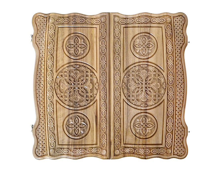 Нарды резные "Армянский узор 12" 60, Haleyan