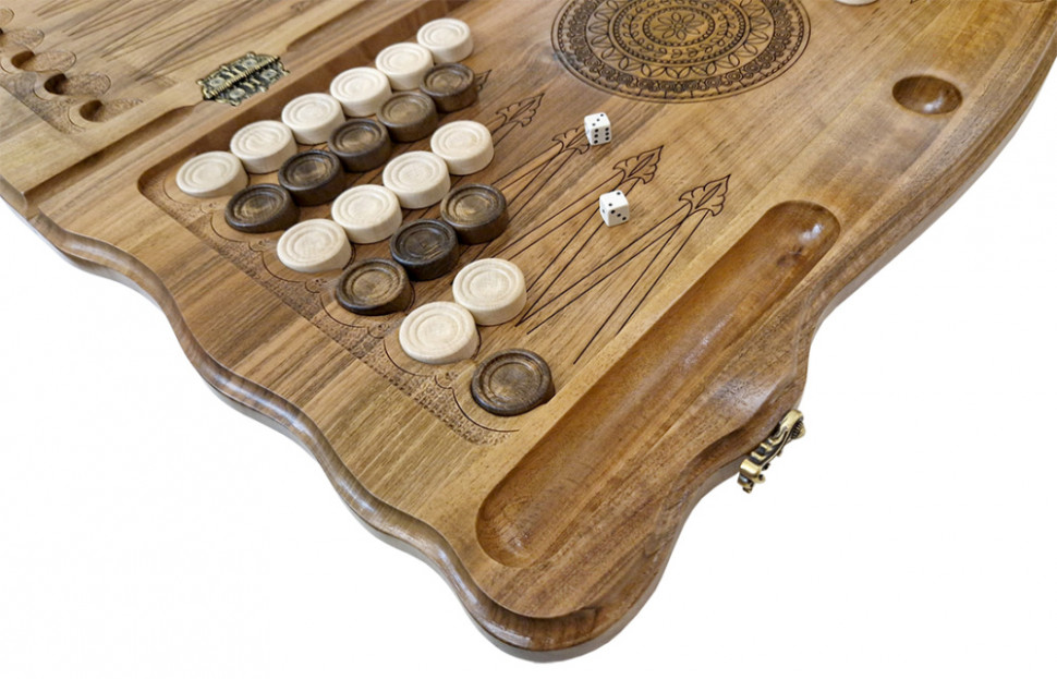 Нарды резные "Армянский узор 12" 60, Haleyan