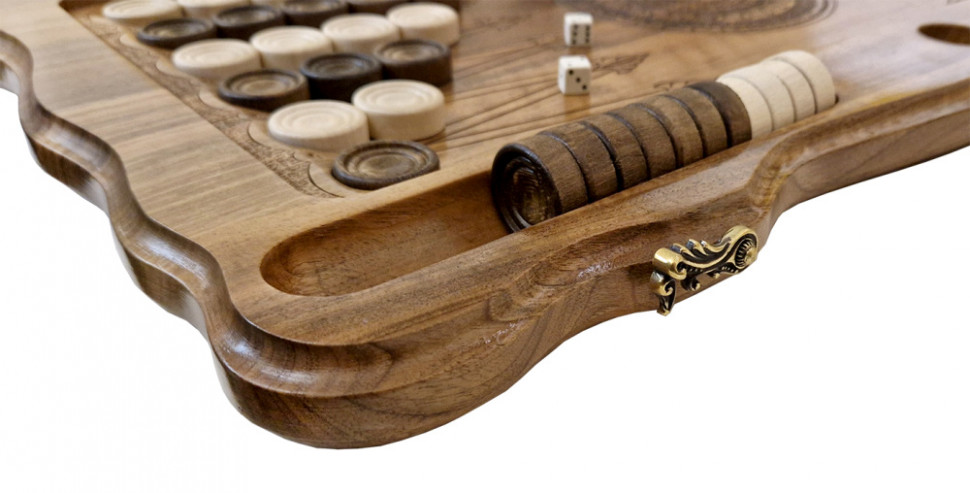 Нарды резные "Армянский узор 12" 60, Haleyan