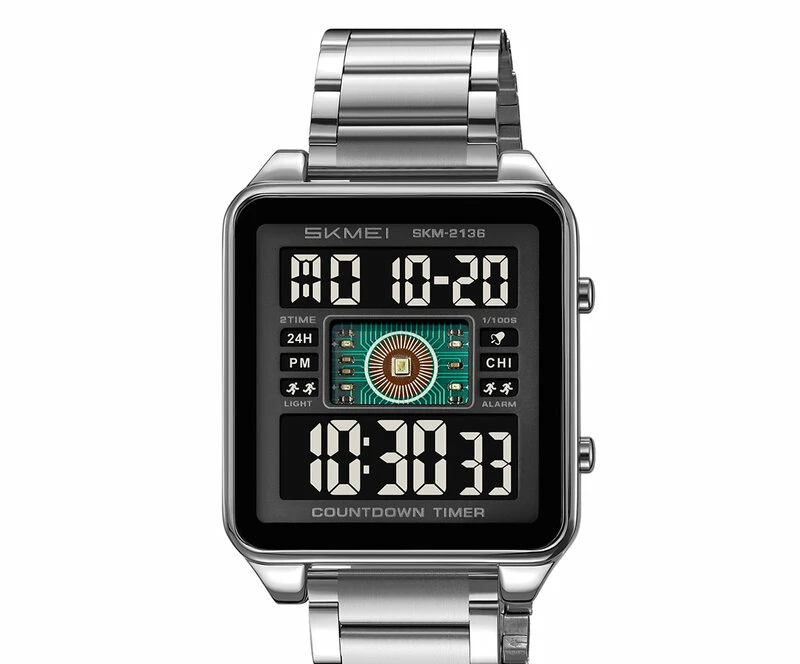 Наручные часы skmei 2136sibk silver/black