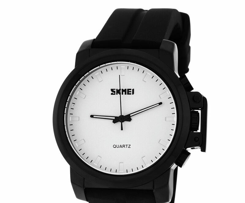 Наручные часы skmei 1208pwt white silicone belt