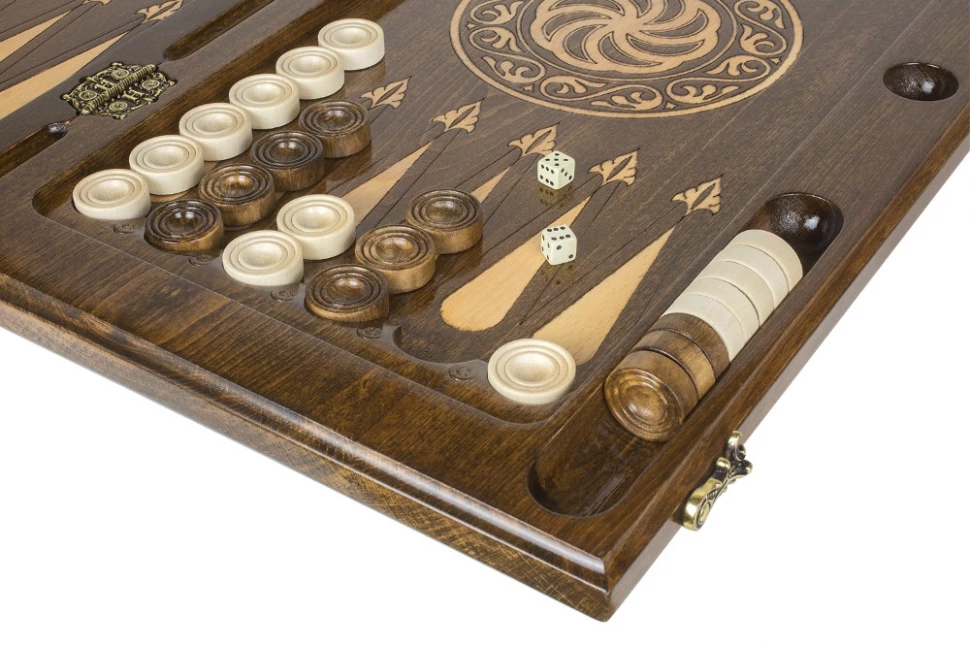 Нарды резные "Бесконечность 4" 60, Haleyan