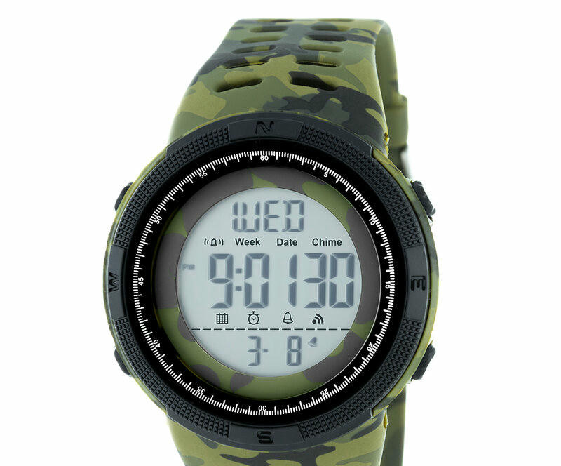 Наручные часы skmei 2070cmgnwt army green camo-white