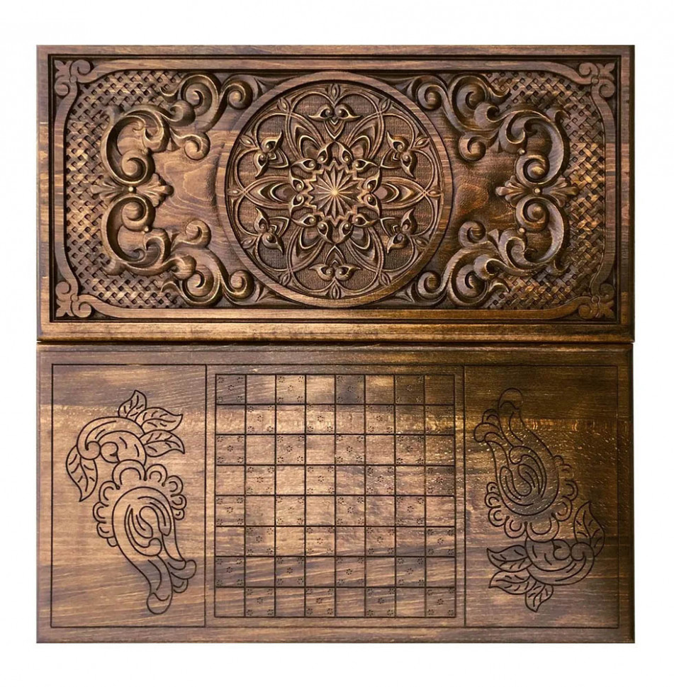 Нарды резные "Сияние 4",50 Ustyan