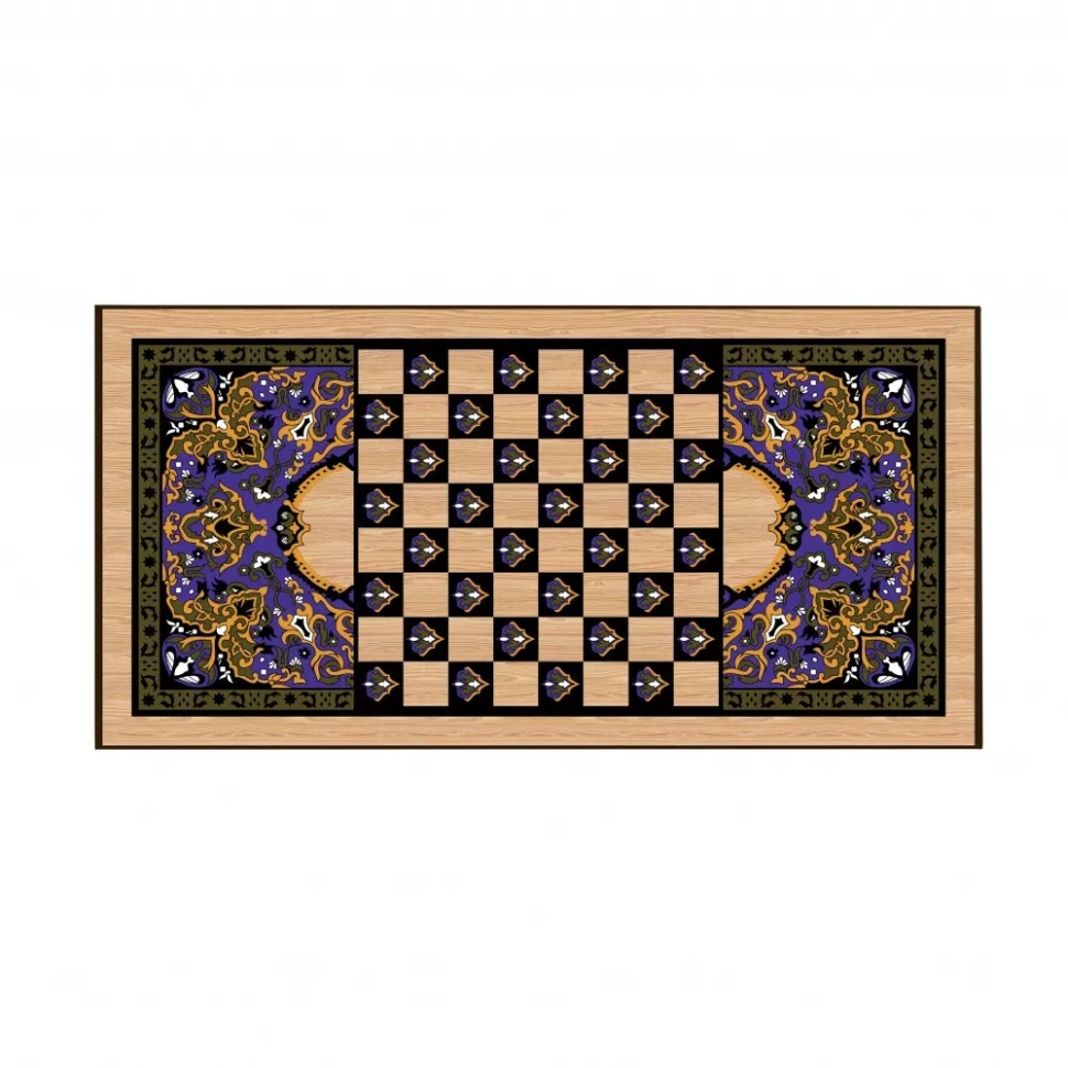 Нарды + Шашки Сирия Волк малые (Россия, дерево, 40 см), Partida