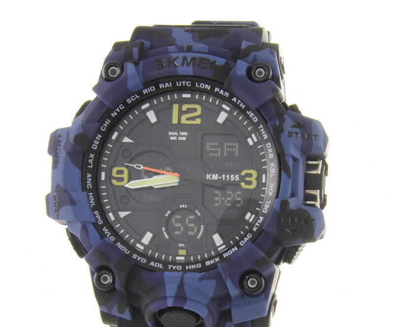 Наручные часы skmei 1155bcmbu blue camo