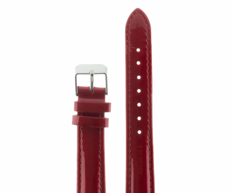 Ремешки maknamara 16 мм красн лак сер заст mp-16081