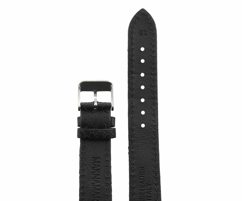 Ремешки maknamara 18 мм змея чер сер заст mp-18007