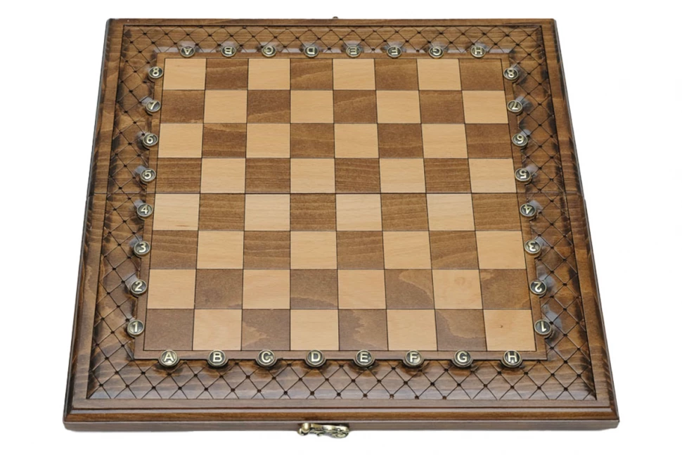 Шахматы + нарды резные "Эндшпиль 1" 40, Simonyan