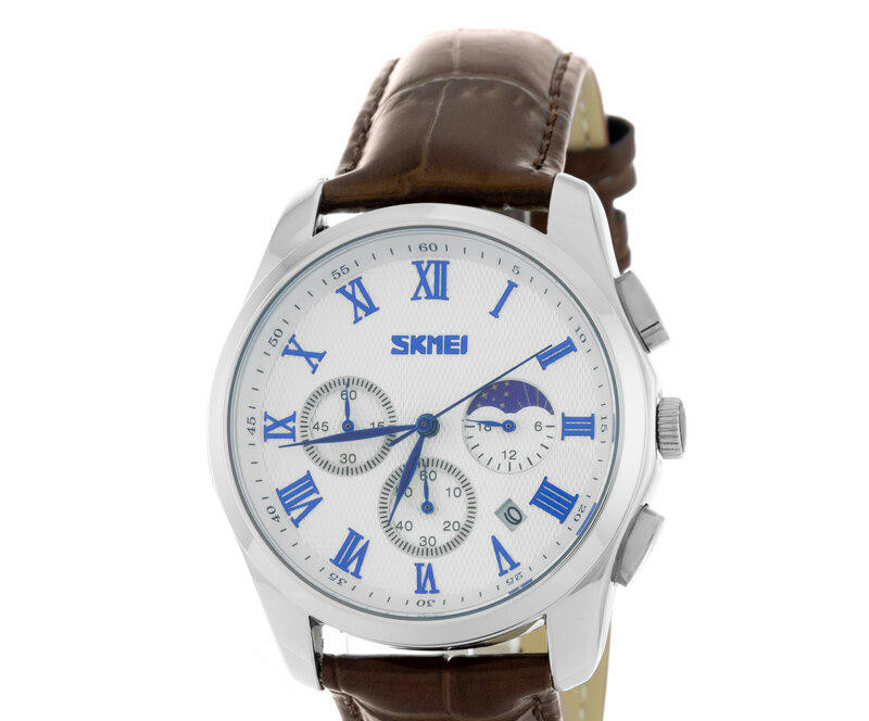 Наручные часы skmei 9260bnsi brown/silver