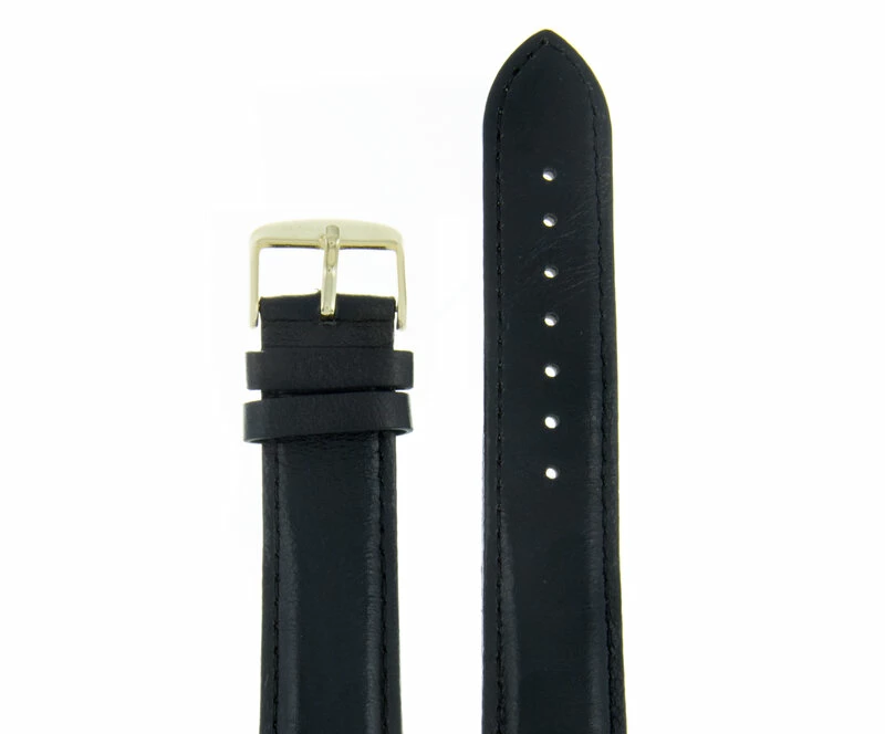 Ремешки maknamara 20 мм черн строчка зол заст mp-20016