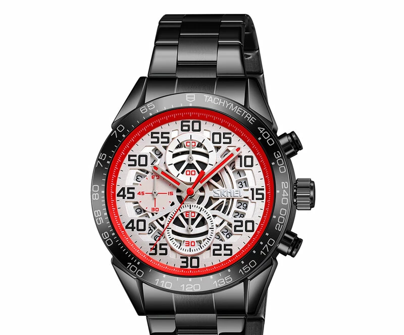 Наручные часы skmei 9338bksi black/silver