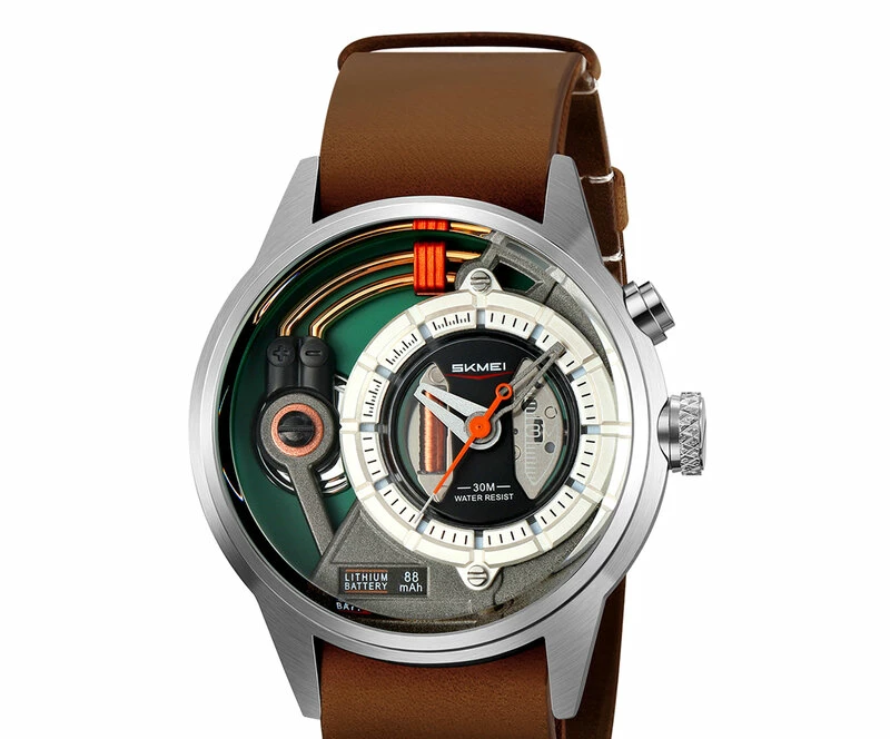 Наручные часы skmei 2333sibn silver /brown