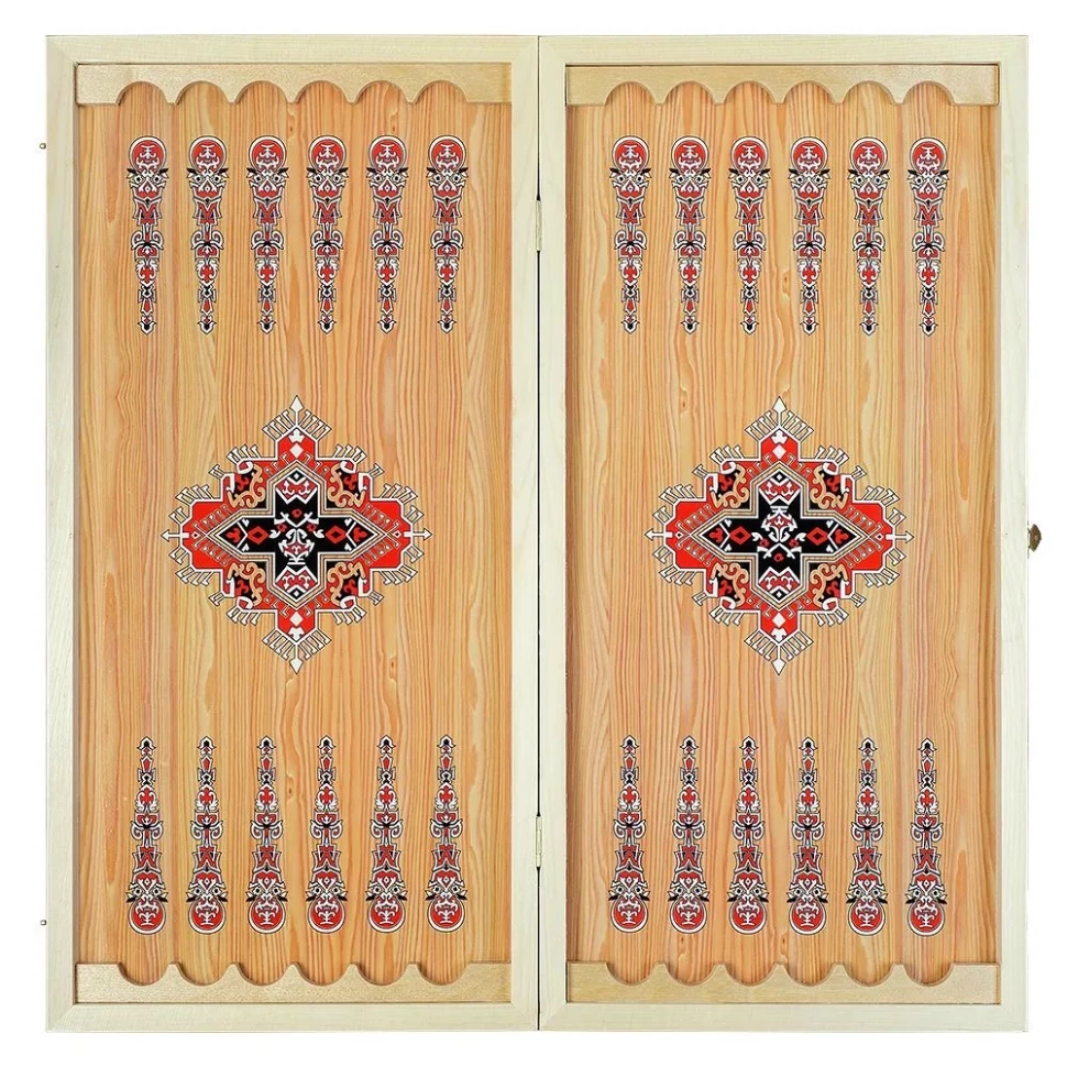 Нарды + Шашки Сирия Зеленые малые (Россия, дерево, 40 см), Partida