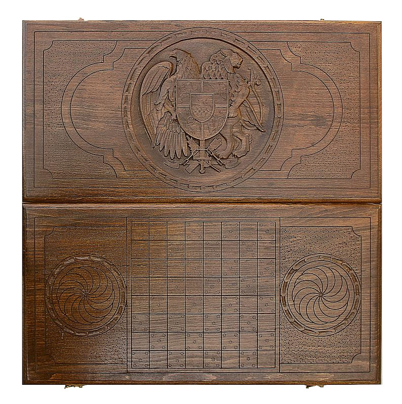 Нарды резные "Герб Армении 3", Ustyan