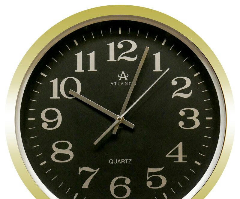 Настенные часы atlantis d614a5-b gold
