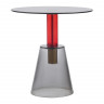 Столик кофейный amalie, D50 см, серый/красный