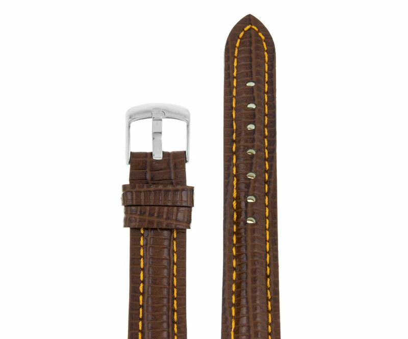 Ремешки velengton 18 кор с оранж строчкой змея сереб заст