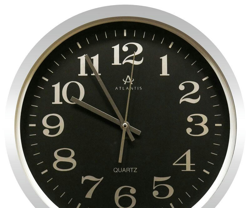 Настенные часы atlantis d614a5-b silver