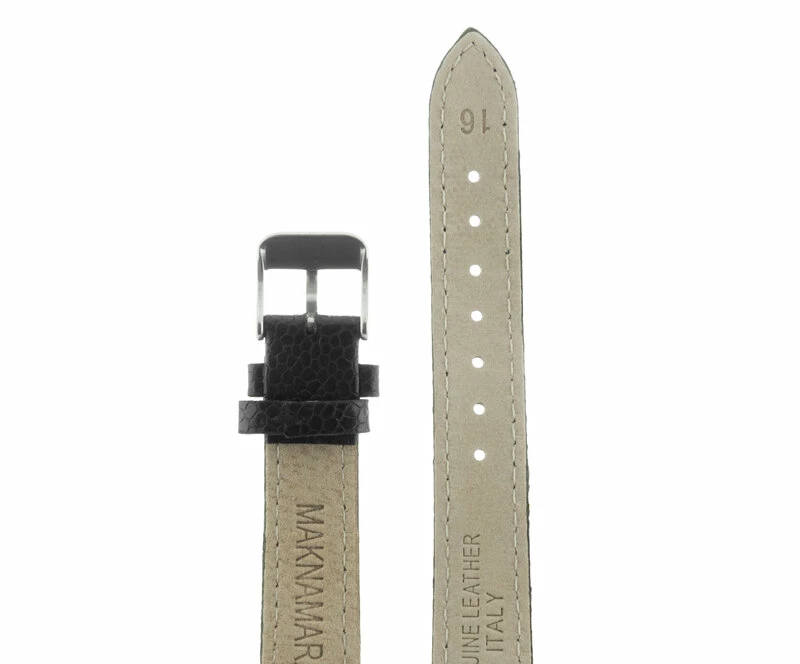 Ремешки maknamara 16 мм чер рептилия сер заст mp-16002