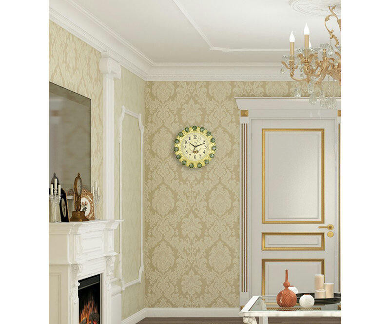 Настенные часы atlantis tld-6998e green jewelry