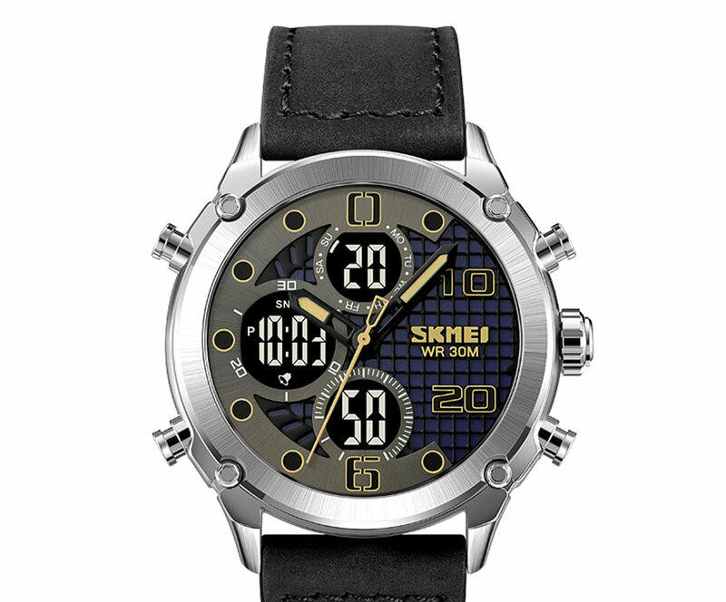 Наручные часы skmei 1975lsibk silver/black-leather