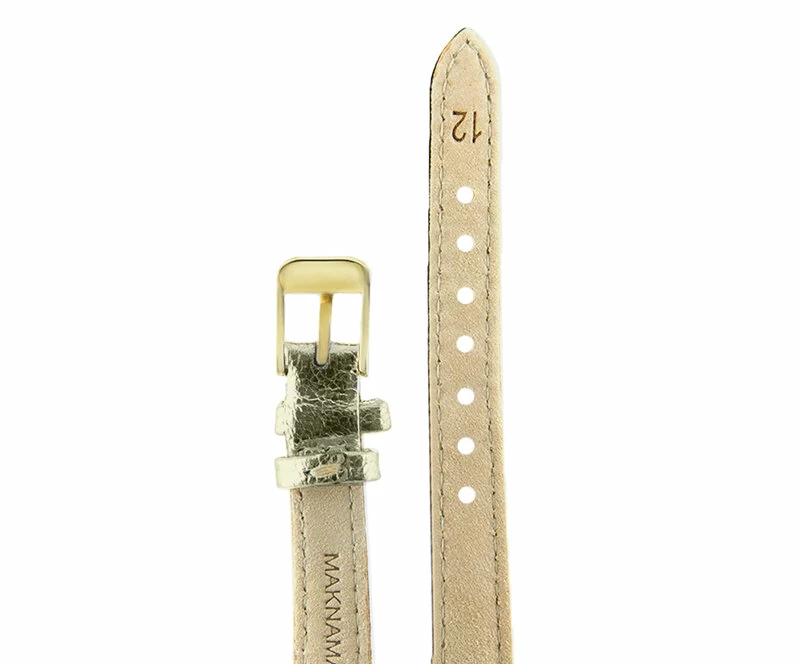 Ремешки maknamara 12 мм золото зол заст