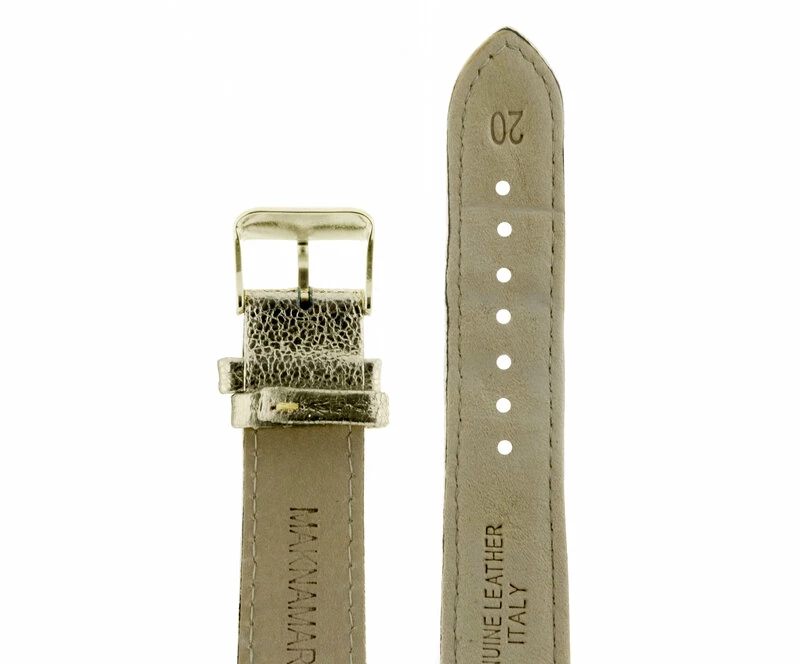 Ремешки maknamara 20 мм золото МР-20123