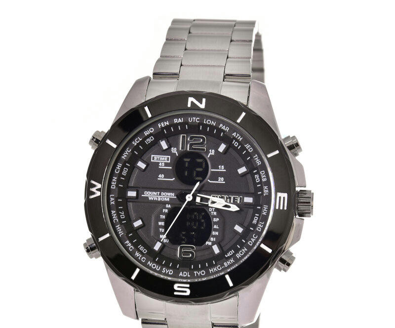 Наручные часы skmei 1670sibk silver/black