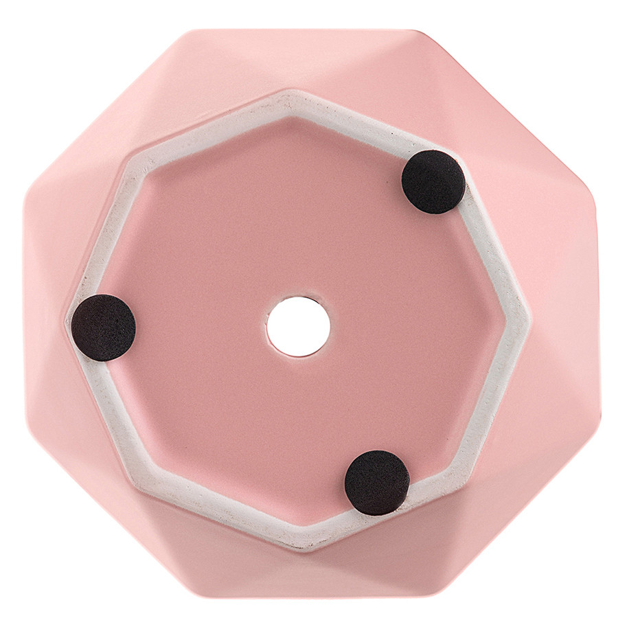 Горшок цветочный rhombus, 13,5 см, матовый розовый