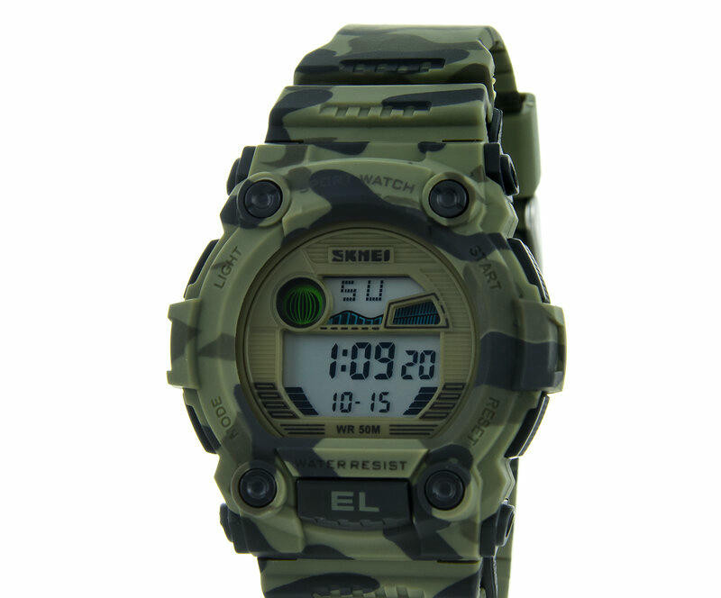 Наручные часы skmei 1635cmgn army green camouflage