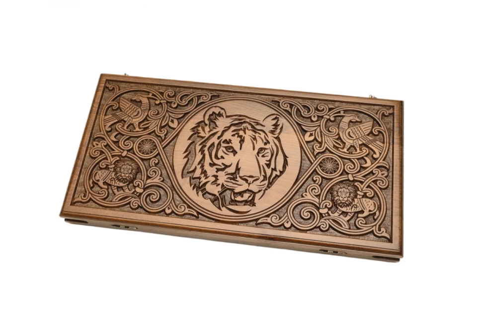 Нарды резные "Тигр" Люкс, Haleyan