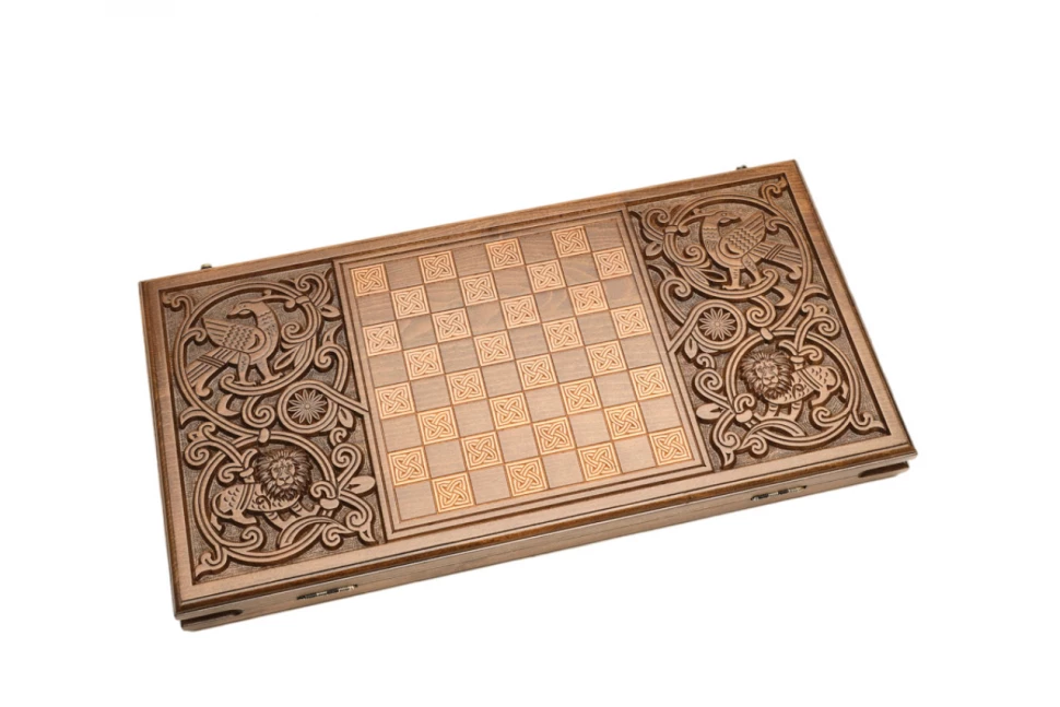 Нарды резные "Тигр" Люкс, Haleyan