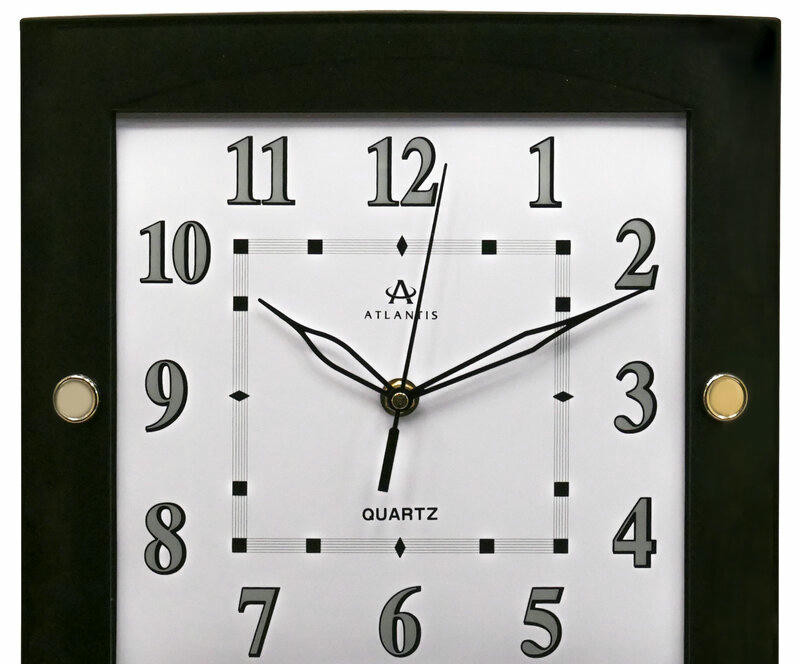 Настенные часы atlantis tld-6360 black