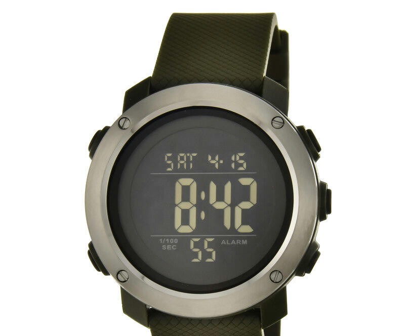 Наручные часы skmei 1416ag army green(stainless steel ring)