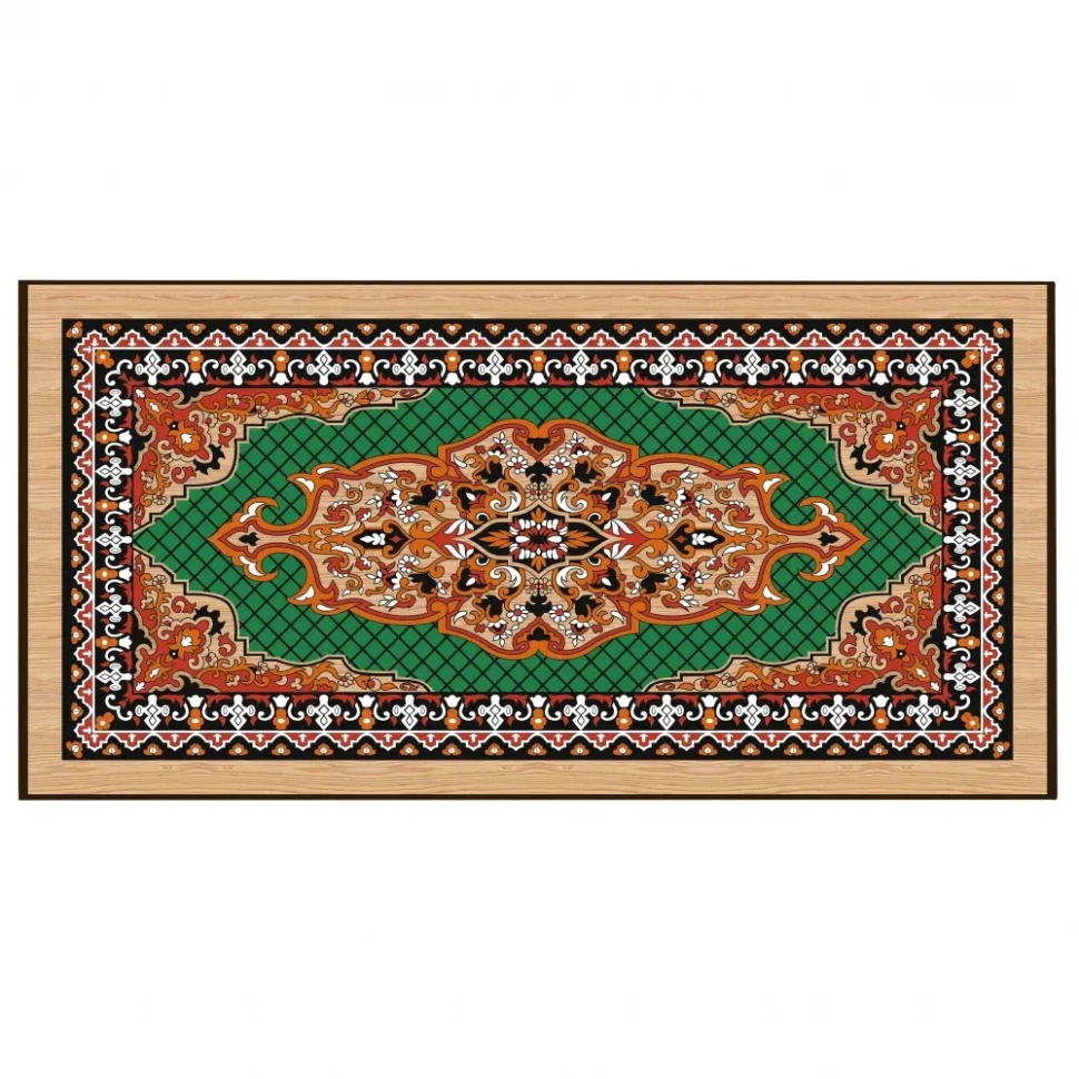 Нарды + Шашки Сирия Зеленые большие (Россия, дерево, 60 см), Partida