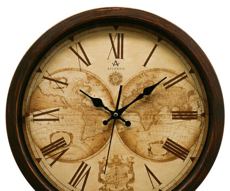 Настенные часы atlantis s616r48 brown
