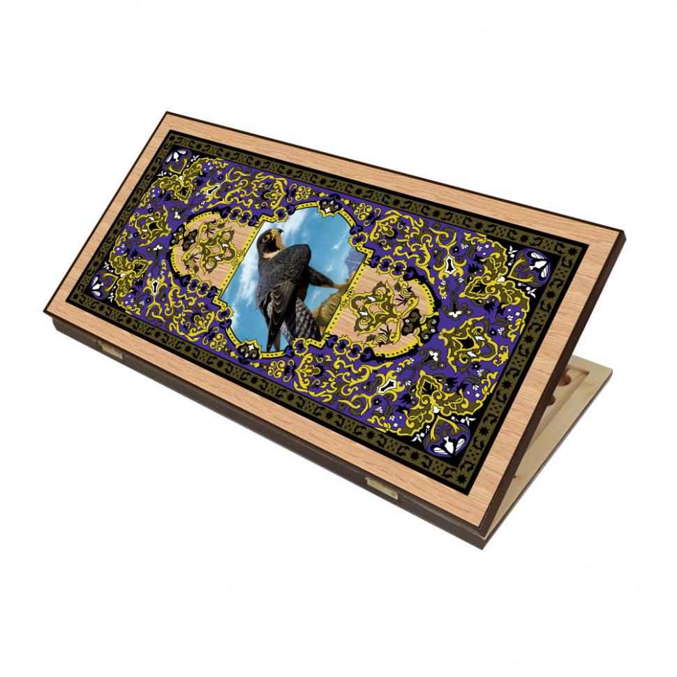 Нарды + Шашки Сирия Сокол средние (Россия, дерево, 50 см), Partida