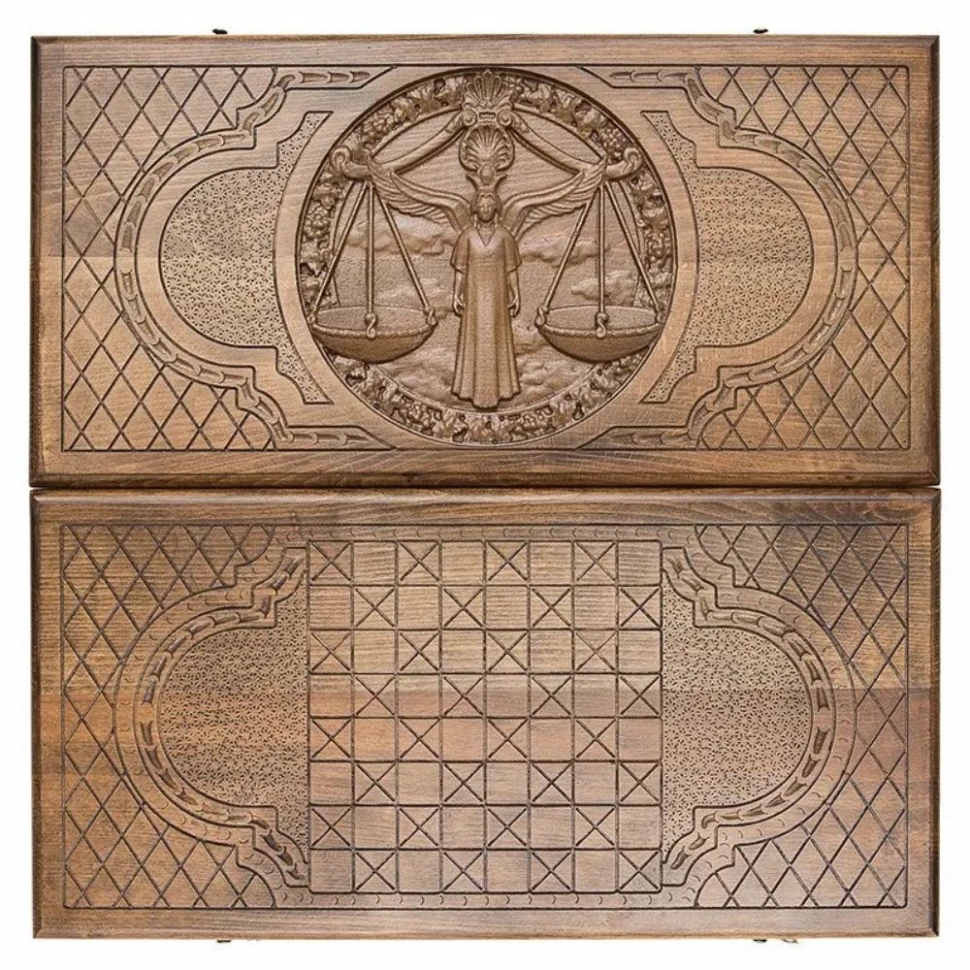 Нарды резные "Зодиак Весы", Ustyan