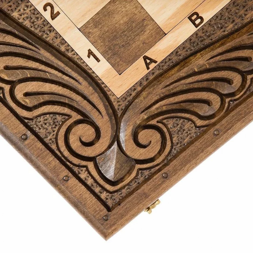 Шахматы + нарды резные 50, am454, Mirzoyan