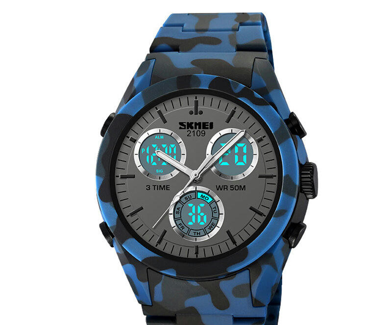 Наручные часы skmei 2109cmdkbu dark blue camouflage