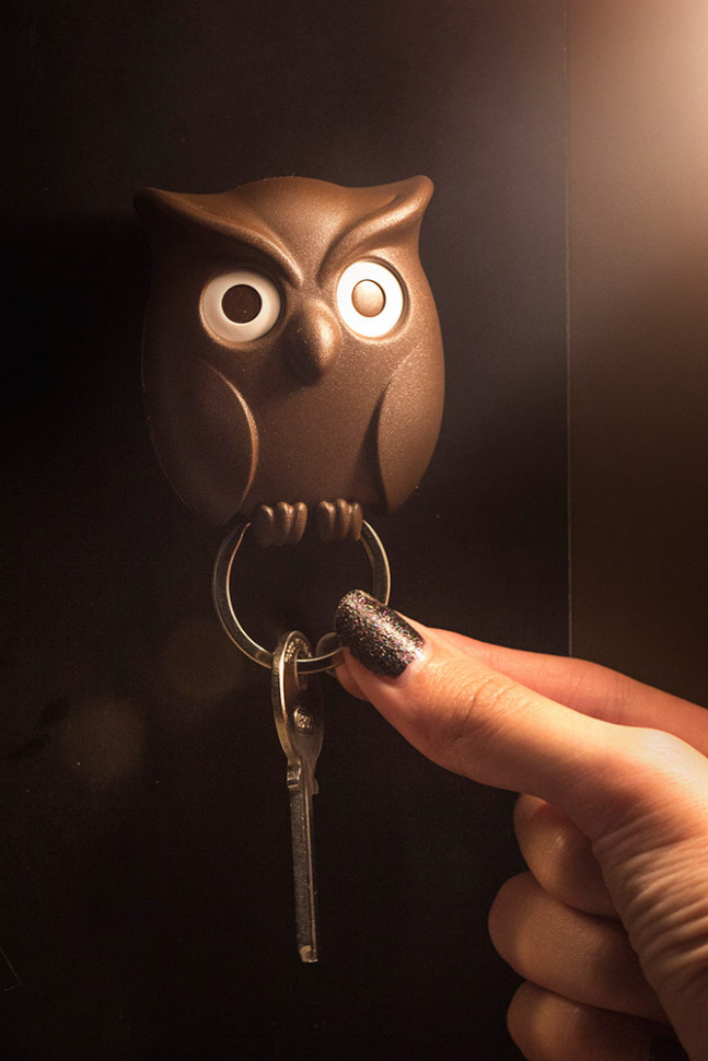 Держатель для ключей night owl, коричневый