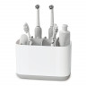 Органайзер для зубных щеток easystore, 13х9,5х17,5 см, бело-серый